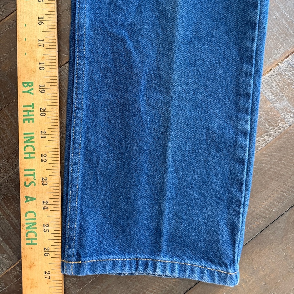 L.L. Bean Women's Straight 12P Cotton Blue Jeans Vintage 90’s Dark Blue - Picture 8 of 10